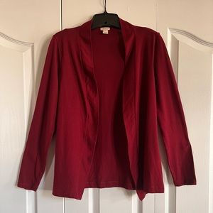J Crew Factory red cardigan sweater size S